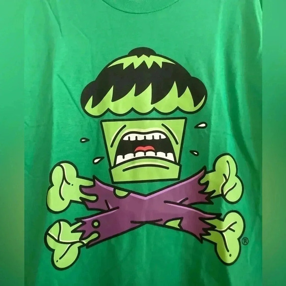 Johnny Cupcakes Shirt Green Frankenstein Men’s Medium Tshirt NWOT - Picture 2 of 6